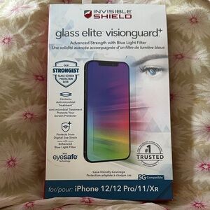 Glass Elite VisionGuard+ Screen Protector for iPhone 12/12 Pro/11/XR - Clear